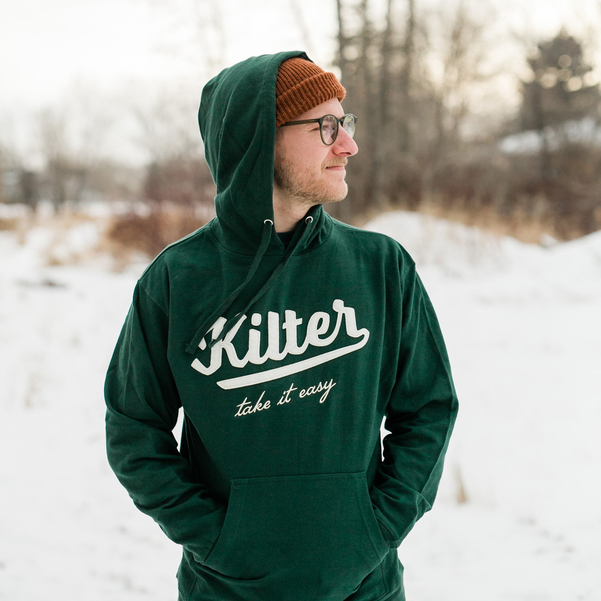 Forest Green Vintage Hoodie | Kilter Brewing Co.